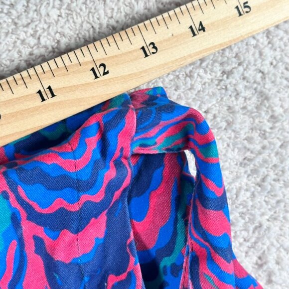 Anthropologie Porridge Iris Wrap Mini Skirt Spring Summer Pink Blue Size XS NWT - Picture 10 of 12